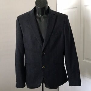 H&M Mens Regular Fit Textured Knit Casual Tailored Blazer | 38